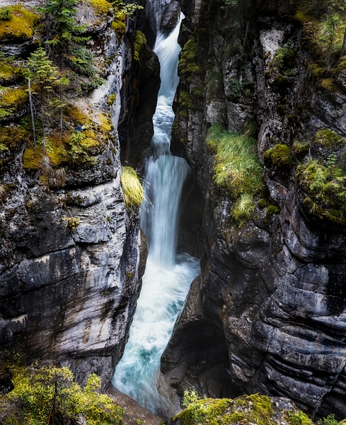 Maligne Canyon Waterfall - Landscape - McKinlay Photo