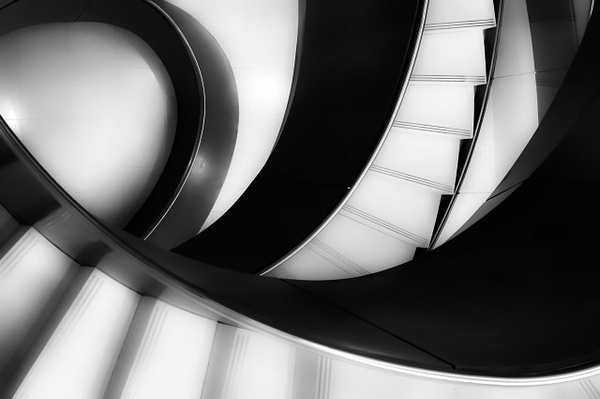 Monochrome Staircase - Home - Andrew Newman Photography 