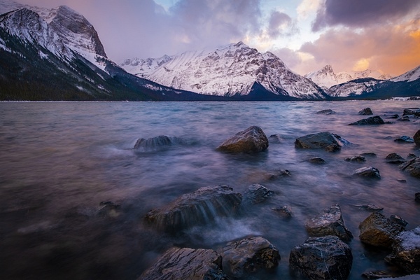 Upper Kananaskis Lake - Snowstorm - Peter Lougheed Provincial Park - Small Calgary Photography Classes, Learn Photography Calgary, 