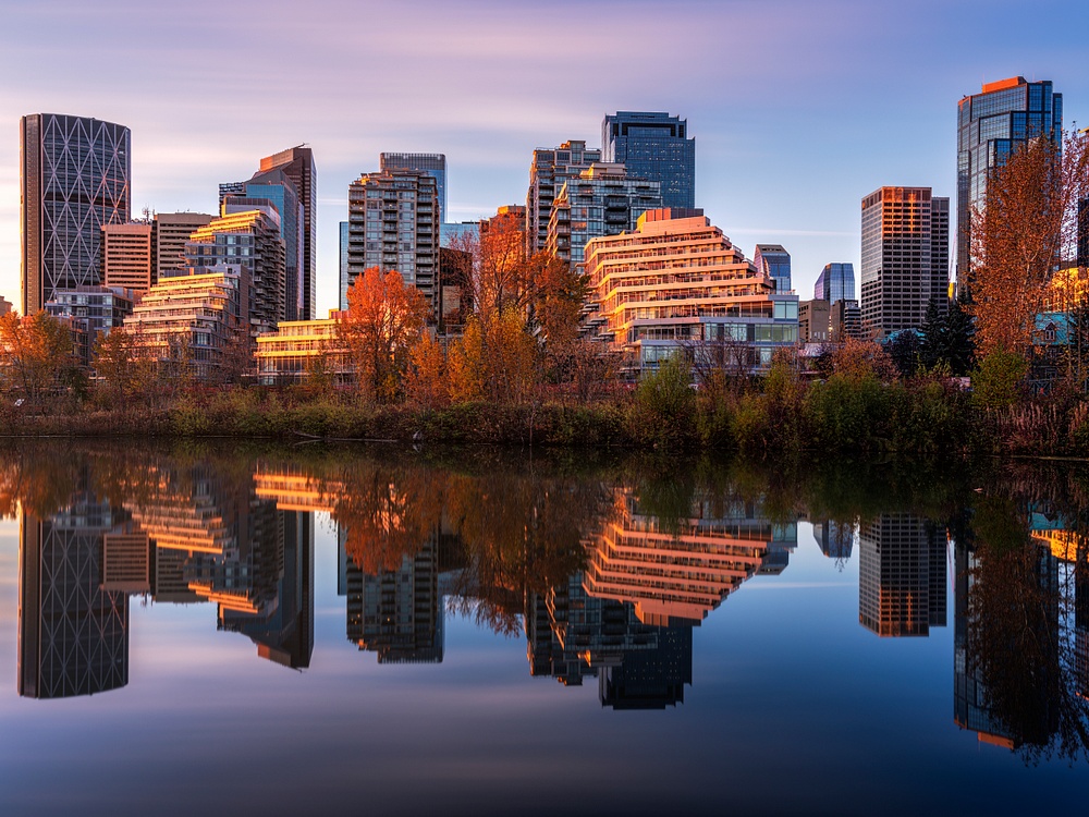 City of Calgary Glowing Sunrise