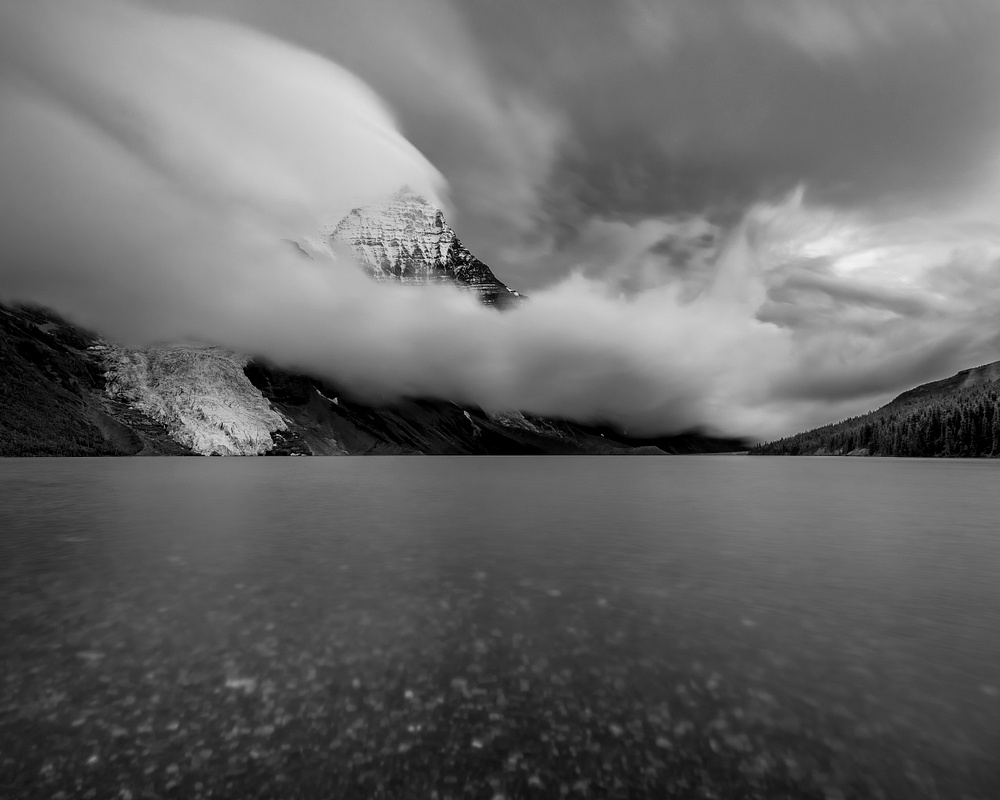 Black and White Ladnscape Images, Mount Robson-5