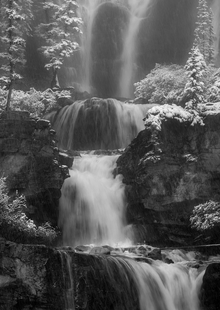 Snow Waterfalls Canadian Rockies_