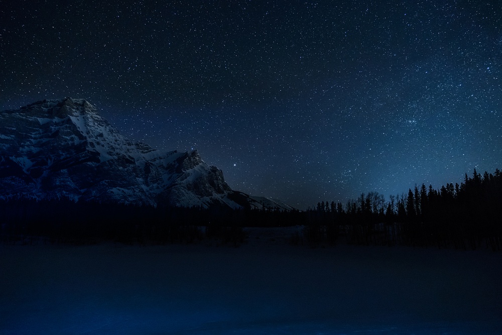 Twillight in The Canadian Rockies