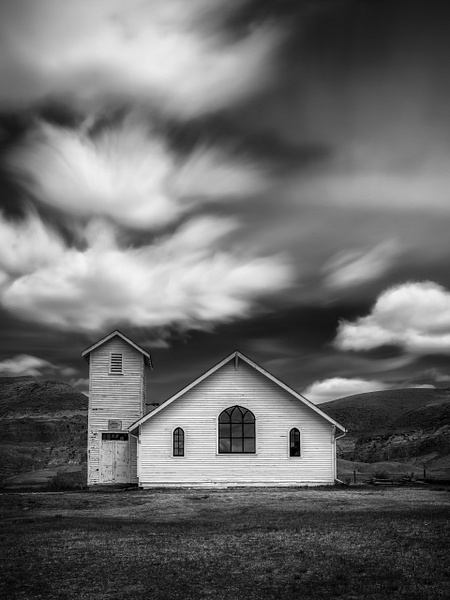 Historical Church  Badlands of Alberta, Canada