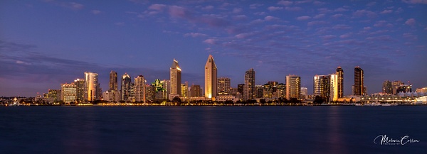 San Diego City Skyline Sunset - Melanie Cullen - Home 