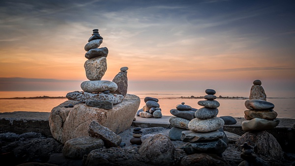 Wells-Maine-Sunset-Rock Sculpture - Home - Guy Riendeau Photography 