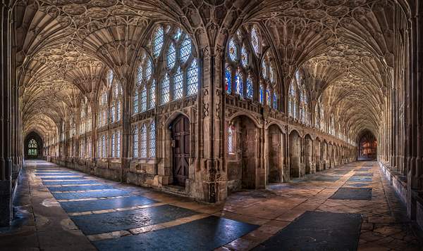 Cloisters-Gloucester_Cathedral by Christopher Cherrington
