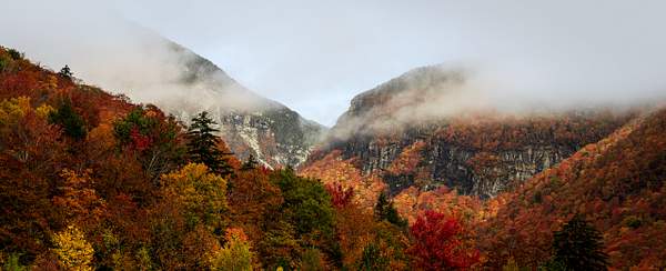 Foggy Fall Valley by Brad Balfour