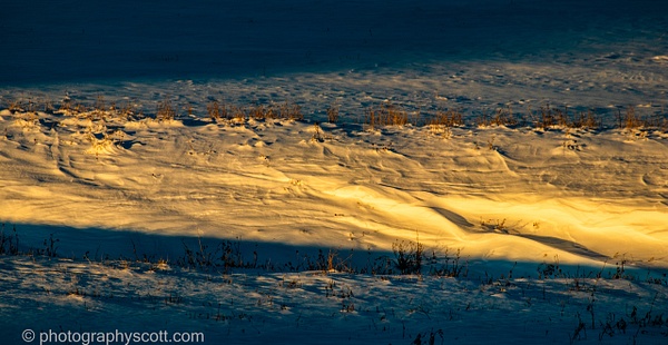 Iowa Snowdrift - Golden Hours - PhotographyScott 