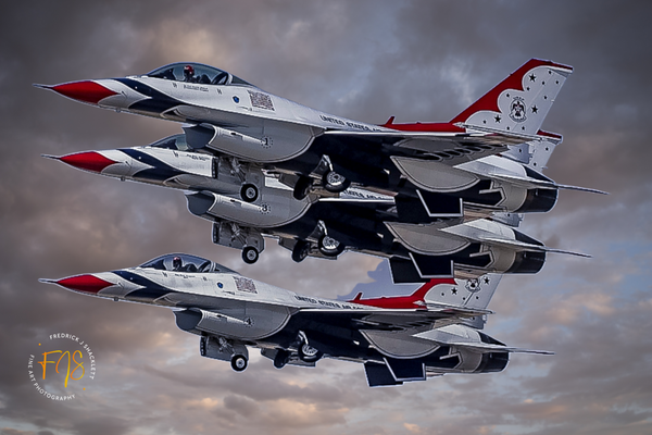 Thunderbirds Golden Hour-7 - Airshows - Fredrick Shacklett Fine Art Photography 