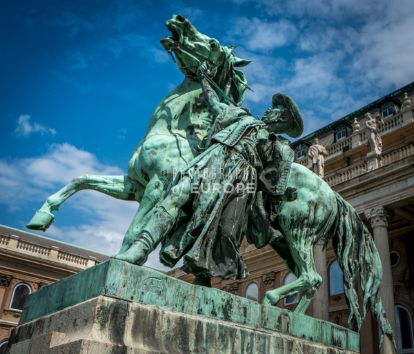Statue-of Eugene-of-Savoy-Budapest-Hungary - Photographs of Budapest, Hungary.