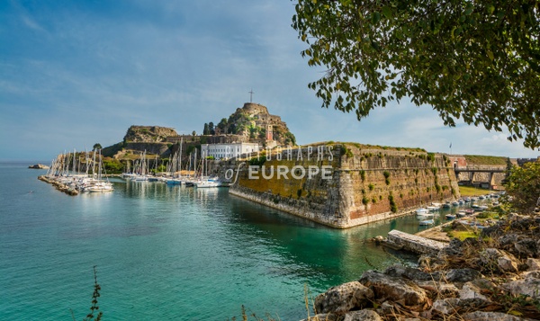 Old-fortress-Corfu-Town-Corfu-Greece - Photographs of Corfu Old Town, Greece.