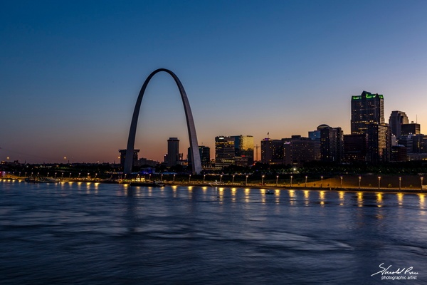 St Louis Skyline at dusk - Home - Harold Rau 