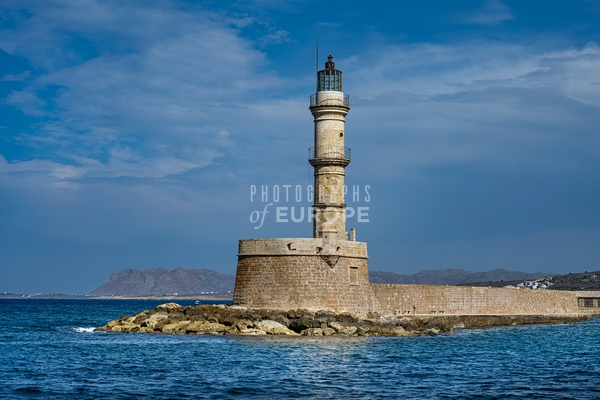 Lighthouse-of-Chania-Venetian-Lighthouse-Chania-Crete-Greece - Photographs of Corfu Old Town, Greece. 