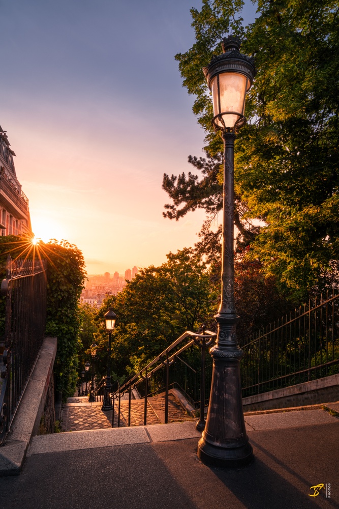 Stairs in Montmartre, Paris, 2021