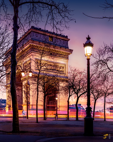 Arc de Triomphe, Paris, 2020 - Day to Night - Thomas Speck Photography 