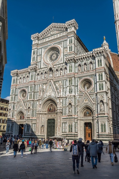 Florence-Cathedral-Duomo-di-Firenze-west-face- Italy - Photographs of Florence and Pisa, Italy. 