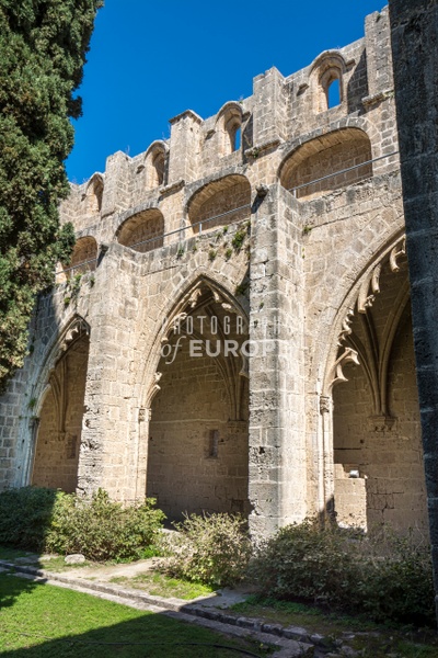 Bellapais-Abbey-Arches-Bellapais-Kyrenia-North-Cyprus-2 - Photographs of famous buildings and places in North Cyprus. 